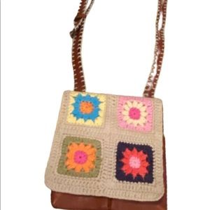 PATRICIA NASH leather purse boho style